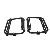 Support de sacoche latérale de moto en alliage d'aluminium noir, kit de montage universel réglable pour l'installation de sacoches de bagages