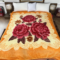 Haute qualité dubaï vison Raschel couverture en gros Double lit couvre hiver solide et motif de dessin animé King Size 4kg 8kg