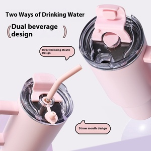 स्टैनली 40 औंस आधुनिक कार कप 304 स्टेनलेस स्टील थर्मोस के लिए बड़ी क्षमता मोटा पानी कप गर्म ठंड - Product Image 3