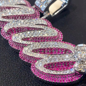 Luxury Faith 10K/14K /18K <span class=keywords><strong>Gold</strong></span> Letter Pendant W/Lab Grown Diamonds Juego de regalo para hombres W/Dual Cert - Product Image 2