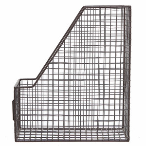 High Quality Indoor Copper Metal Mesh Magazine Organizer Unique Design <b>File</b> Organizer for Office Home Use Durable Paper <b>Storage</b> - Product Image 2