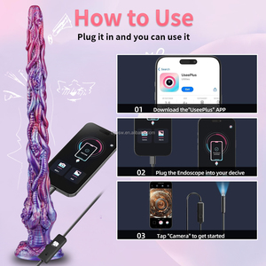 Dildo de silicona extraterrestre Octopus Whip Súper Largo con cámara endoscópica, control por aplicación, tapón anal monstruoso, juguete sexual para adultos - Product Image 5