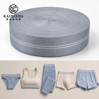 Bande élastique personnalisée avec logo, en nylon jacquard haute élasticité, pour ceinture, bande élastique à coudre, respectueuse de la peau