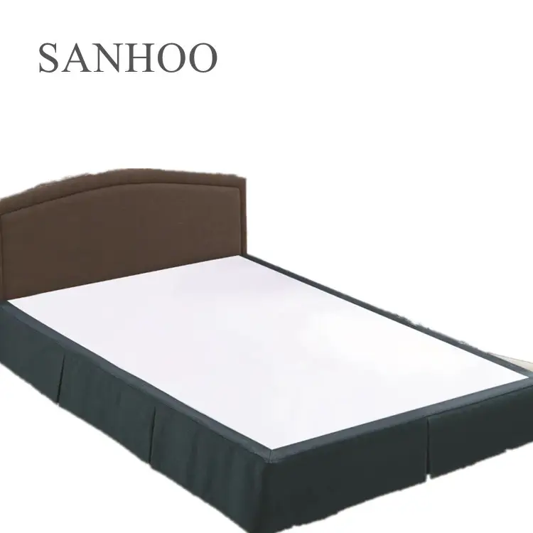 SANHOO Luxury Star Hotel Home Bed mantovana gonna da letto con volant antipolvere tinta unita per la protezione del letto