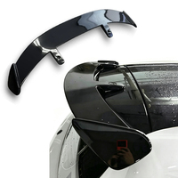 Aileron de toit arrière universel en ABS noir brillant effet fibre de carbone haute résistance pour voiture de sport – Accessoire de modification facile