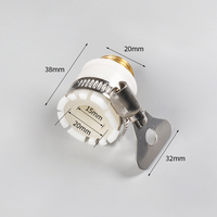 Raccord rapide multifonctionnel en laiton à 8 griffes pour pistolet d'arrosage et robinet, filetage externe à 4 broches, outils de jardin durables