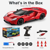 Coche RC Ford GT a Escala 1/24, Coche de Derrape para Niños, Escala 1:24, 2.4G, Juego de Luces Completo, Velocidad Máxima, Mini Coche RC de Interior, Juguetes, Caja Sellada