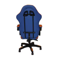 Chaise de bureau exécutive ergonomique en cuir, style course, dossier haut, convertible, pivotante, avec massage et refroidissement 4D, pour le gaming et le télétravail
