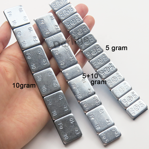 Poids d'équilibrage adhésifs pour pneus de voiture et moto, 5 grammes, 10 grammes, en fer (Fe) - Product Image 5