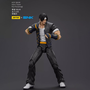 Figura de Acción Coleccionable JOYTOY <span class=keywords><strong>KOF</strong></span> 98UM Hero Team Kyo Kusanagi JT01420 Escala 1/18, Modelo Articulado - Product Image 2