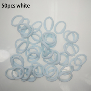 50 miếng tóc đen quan hệ cho dày và xoăn tóc đuôi ngựa chủ sở hữu tóc ban nhạc đàn hồi cho phụ nữ hoặc nam giới dày liền mạch quan hệ tóc - Product Image 5