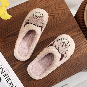 Hiver Noël chaud mignon drôle confortable maison animal highland vache pantoufles pour hommes femme - Product Image 4