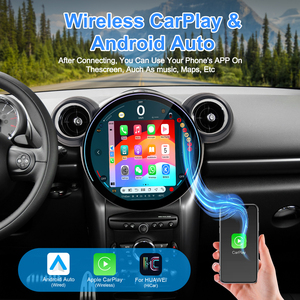 วิทยุติดรถยนต์ระบบแอนดรอยด์ Navihua ขนาด 11.7 นิ้ว รองรับ Wireless CarPlay ระบบนำทาง GPS เครื่องเล่นมัลติมีเดีย สำหรับรถยนต์ BMW MINI R56 R60 ปี 2007-2011 - Product Image 3