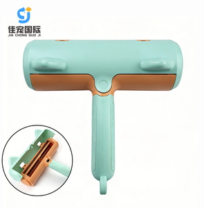 Bouton en plastique Portable Pet Hair Remover Roller Brosse de toilettage Caractéristiques durables <span class=keywords><strong>Produit</strong></span> d'outil de suppression amélioré - Product Image 1