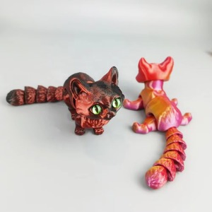 Nouveaux jouets imprimés en 3D, figurine réaliste de chat Sphynx sans poils, entièrement articulée et mobile, cadeau surprise - Product Image 4