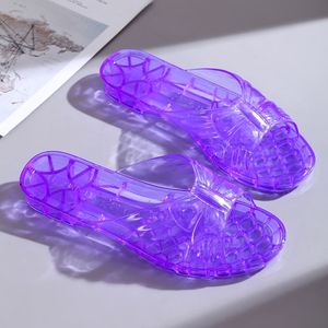 Claquettes d'été en plastique pour l'extérieur, claquettes transparentes pour femmes, antidérapantes, résistantes aux odeurs. - Product Image 6