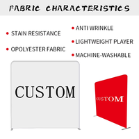 Kain Tension Polyester Tahan Air Cetak Warna Penuh untuk Latar Belakang Display Iklan, Sarung Bantal, Pameran Dagang, dan Wisuda