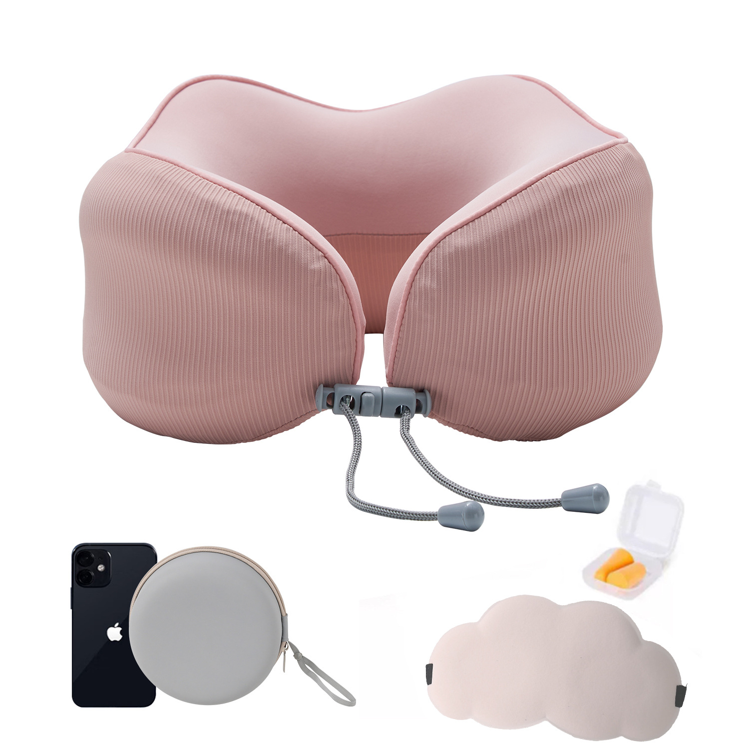 Ensemble de masques pour les yeux en EVA, motif Nuage Rose.
