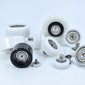 Rouleau en plastique <span class=keywords><strong>à</strong></span> vis M4 M5 M6 avec roulement <span class=keywords><strong>à</strong></span> billes, résistant <span class=keywords><strong>à</strong></span> la chaleur, pour <span class=keywords><strong>rail</strong></span> de guidage de convoyeur, spécifique aux machines alimentaires - Product Image 3