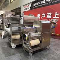 Broyeur à viande automatique robuste avec moteur efficace, hachoir industriel pour viande congelée et machine à broyer les os de poulet