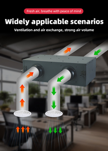 Ventilateur centrifuge AC bidirectionnel silencieux à double entrée, durable, économe en énergie, réglable, pour <span class=keywords><strong>air</strong></span> frais, ODM - Product Image 4