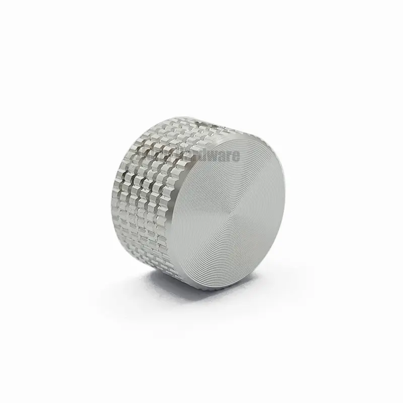 Potentiomètre rotatif en aluminium noir et argent, 17x10mm, bouton de contrôle avec jeu de vis, nouveau