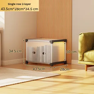 Estantería Moderna de Plástico a Prueba de Polvo, de Múltiples Niveles, para Libros, para el Hogar, la Biblioteca, la Sala de Estar, Librería <span class=keywords><strong>Infantil</strong></span> para Libros Ilustrados - Product Image 1