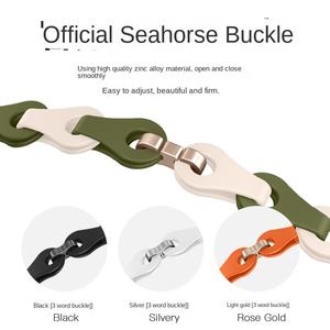 Bracelet de sport de luxe pour Xiaomi 8/9, bracelet en silicone respirant et creux, résistant à la transpiration, bracelet de montre DIY au design tendance - Product Image 5