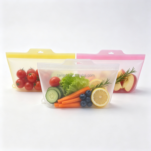 Bolsa Reutilizable de Silicona para Almacenamiento de Alimentos, Libre de BPA, a Prueba de Fugas, para Mantener Frescos Verduras, Frutas, Bocadillos y Carne, Apta para Microondas y Congelador - Product Image 4