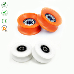 Personnalisé BSU60834 U Groove Factory Direct POM Plastique Enduit 608zz Poulie à roulement à billes Style moderne Roue à rouleaux en acier - Product Image 4