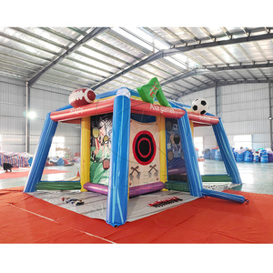 Juegos Inflables 6 en 1 para Parques de Diversiones Interiores y Exteriores, Juegos de Lanzamiento de Hacha, Baloncesto, Fútbol y Tiro - Product Image 4