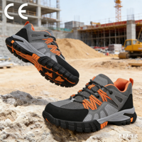 Chaussures de travail respirantes en maille JIANKUN, nouvelle collection, vente directe d'usine, chaussures de sport de plein air, chaussures de sécurité à embout d'acier pour hommes