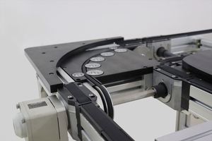 Durable Flat Belt Conveyor Pallet Handling System Polyurethane Rollers Adjustable Speed for Industrial Line Automation - Product Image 3