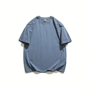 Camiseta de Hombre al por Mayor, 100% Algodón, Tejida, Vintage, de Manga Corta, Transpirable, con Logotipo Personalizado - Product Image 3