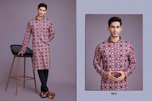 ชุดนอน Kurta สำหรับผู้ชายเสื้อผ้าสำหรับเทศกาลและปากีสถานแบบอินเดีย - Product Image 5