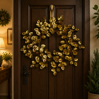 Guirlande de Noël d'intérieur en polyester, décoration murale, taille personnalisée, usage commercial, pour centre commercial, maison, fête, festival, mode