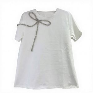 Machine d'impression de t-shirts en coton, tendance, lavable, chaque pièce dans un sac en polyéthylène, fabriqué au Vietnam, fabricant, t-shirt mignon pour femme - Product Image 3