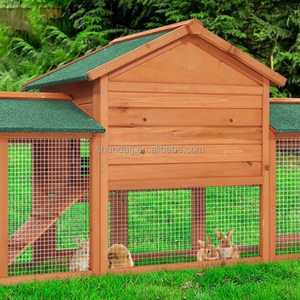 Modern Windproof Middle-Size Wood Chicken Coop Wooden Rabbit House for <b>Small</b> Animals - Product Image 6