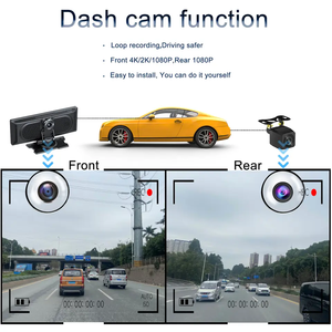 Sản phẩm mới 10.26 inch Android carpla Dash Cam 2K 1440P Màn hình thông minh Ống kính kép đài phát thanh hệ thống âm thanh - Product Image 4