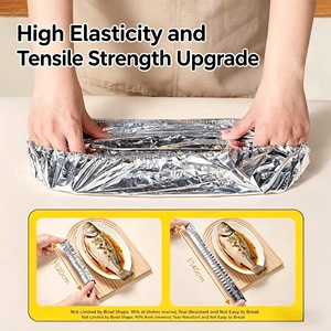 Couverture isotherme réutilisable pour réfrigérateur, plats à emporter, traiteur et pique-nique, couvercle thermique pliable et élastique - Product Image 4