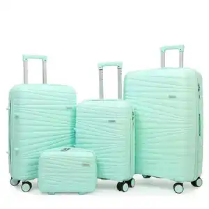 2023 New PP Luggage Foreign Trade Trolley Suitcase 3 Sets Of 20 24 28 Large-capacity Suitcase PP Trolley Case