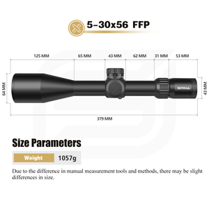 SPINA OPTICS 노바포스 장거리 사냥 범위 5-30x56 FFP 56mm 목표 34mm 튜브 DIA 전술 5 년 보증 - Product Image 5