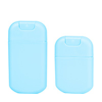 Flacon pulvérisateur de désinfectant pour les mains transparent mat de 20 ml et 30 ml, petit flacon de parfum de poche en plastique vide, rechargeable