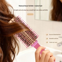 Nouvelle Arrivée 2026 – Brosse à Cheveux Bouclés Anti-statique en Forme de Gourde avec Manche en Bois, pour Cheveux Volumineux et Bouclés