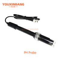 Sonda de Electrodo de pH No Recargable, Sensor de Valor de pH, Módulo de Monitoreo de Adquisición de Datos de Grado Ácido-Base, pH0-14