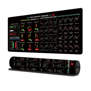 Tapis de Souris de Trading Boursier pour Day Trader, Tapis de Bureau Anti-dérapant avec Motifs Graphiques et Bords Cousus, 31,5 <span class=keywords><strong>x</strong></span> 11,8 po - Product Image 1