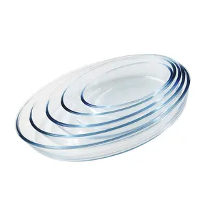 Horno de vidrio de borosilicato, plato para hornear resistente al calor