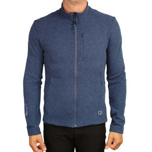 FOLGARIA Plus Size Hooded Fleece Hombre Invierno Otoño Stand Collar Cierre de cremallera Poliéster Tejido de punto Bordado Estampado - Product Image 1