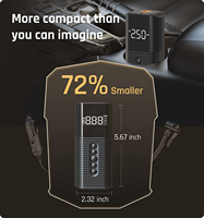 Compresseur d'air électrique numérique 12V pour allume-cigare avec moniteur de pression des pneus et pression maximale de 150 psi