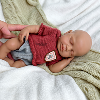 Poupées LouLou Super Soft Reborn de 12 pouces, faites à la main en silicone pour bébé garçon